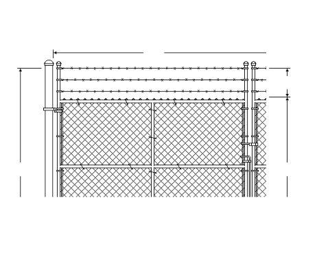 chain link fence shop drawings